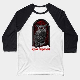 The Moon Owl King Crimson Baseball T-Shirt